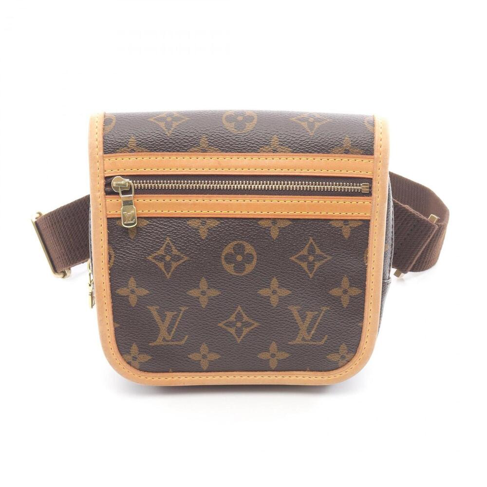 LOUIS VUITTON Authentic Brown Monogram Leather Fanny Pack - Picture 1 of 9